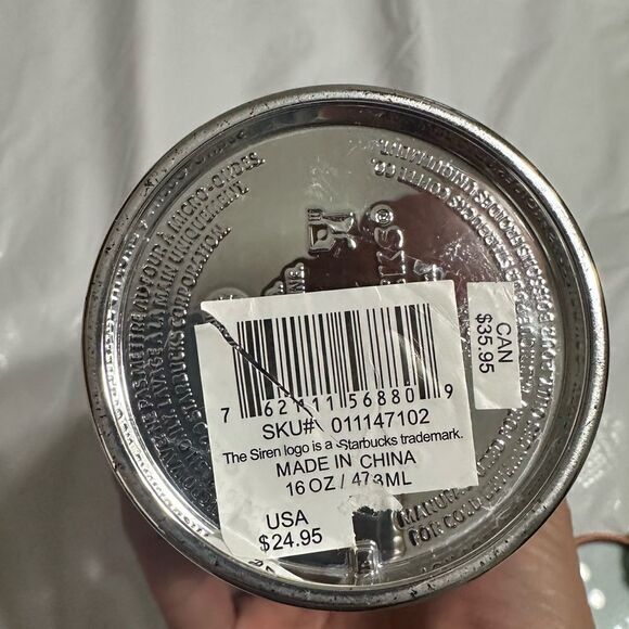 Starbucks 2020 Ltd Edition Silver Disco Ball 16oz Tumbler - Picture 6 of 11